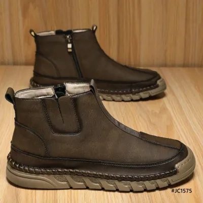 Genuine Leather High Top Outdoor Martin Shoes